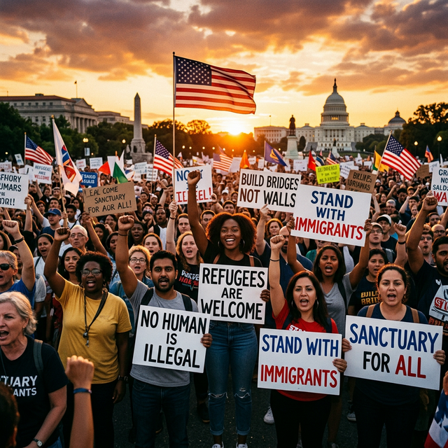 Advocates at a rally